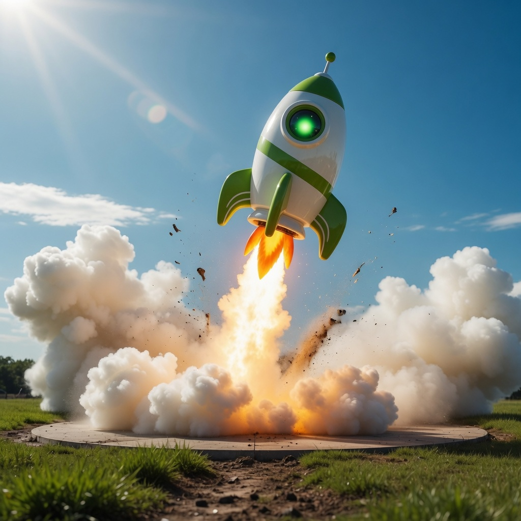 Robin Rocket launch scene